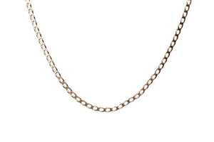A curb link necklace in 9 carat yellow gold
