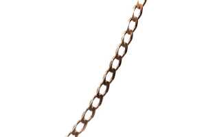 A curb link necklace in 9 carat yellow gold - 2