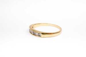 A diamond ring in 18 carat yellow gold - 3