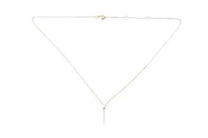 A diamond necklace in 18 carat yellow gold - 4