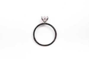 A Laboratory grown diamond solitaire ring in platinum - 4