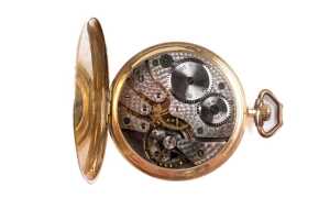 An antique rolled gold Rolex pocket watch - 4