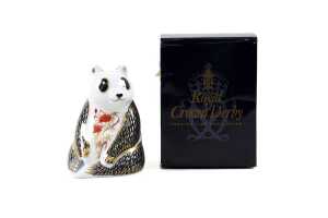 Royal Crown Derby Panda porcelain figure in original box - 5