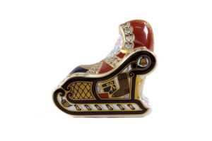 Royal Crown Derby Santa Claus porcelain figure in original box - 2