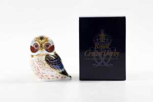 Royal Crown Derby Tawny Owl porcelain figure in original box - 4