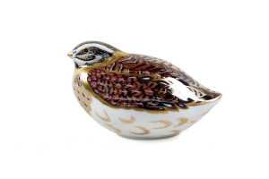 Royal Crown Derby Dappled Quail porcelain figure in original box - 2