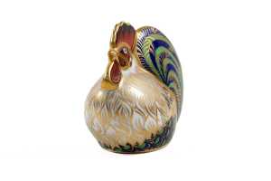 Royal Crown Derby Farmyard Cockerel limited edition porcelain figure in original box Edition 23672/5000 - 2