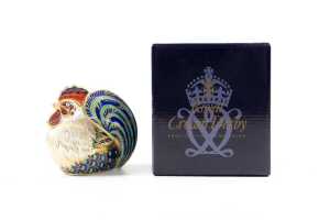 Royal Crown Derby Farmyard Cockerel limited edition porcelain figure in original box Edition 23672/5000 - 4