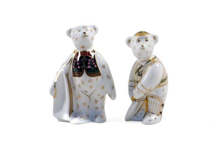 Two Royal Crown Derby David Jones porcelain figures in original boxes