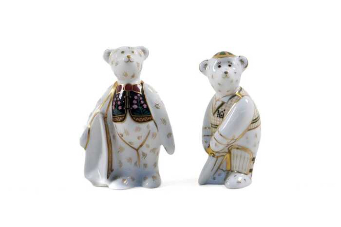 Two Royal Crown Derby David Jones porcelain figures in original boxes