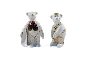 Two Royal Crown Derby David Jones porcelain figures in original boxes