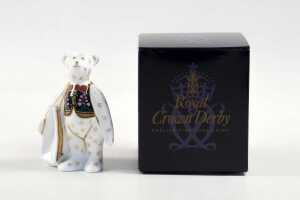 Two Royal Crown Derby David Jones porcelain figures in original boxes - 5