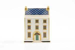 Three Royal Crown Derby porcelain miniature house figures in original boxes - 2