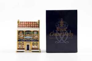 Two Royal Crown Derby porcelain miniature house figures in original boxes - 5