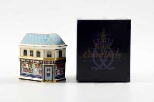 Two Royal Crown Derby porcelain miniature house figures in original boxes - 4