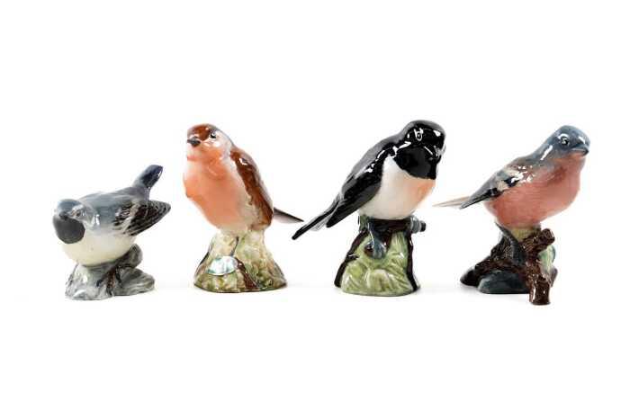 Four Beswick porcelain bird figures