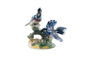Beswick 'American Blue Jays' porcelain bird figure