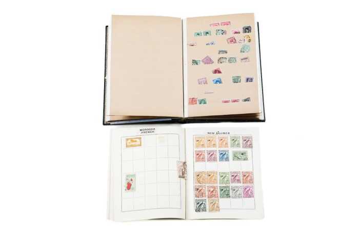 Two stamp stockbooks with Australia and World stamps
