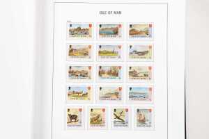 Isle of Man stamp collection in two Davo albums with slip cases - 2
