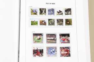 Isle of Man stamp collection in two Davo albums with slip cases - 3