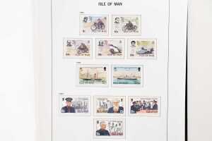 Isle of Man stamp collection in two Davo albums with slip cases - 4