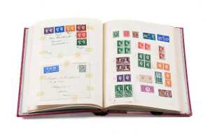 Old World album of stamps