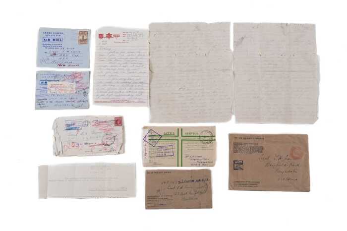 Australia WWII censored mail (1943)