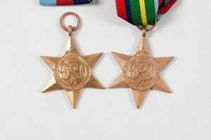 Four World War II medals for C.T. McDonald, VX 12723 - 3