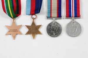 Four World War II medals for C.T. McDonald, VX 12723 - 4