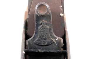 Antique Stanley 'Liberty Bell' No.76 transitional hand plane with timber base - 2