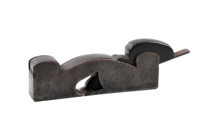 Antique timber and cast iron shoulder plane