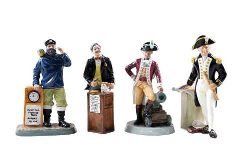 Four Royal Doulton porcelain figures