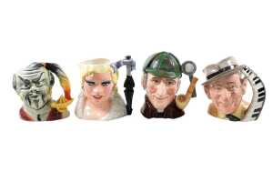 Four Royal Doulton porcelain character jugs