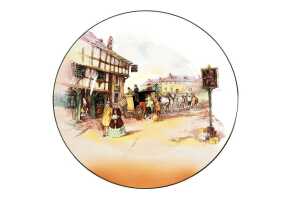 Royal Doulton 'Old English Coaching Scenes' porcelain charger and 3x plates - 3