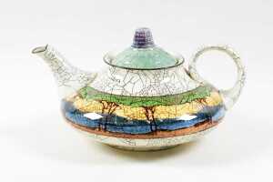 Royal Doulton 'Deadwood Crackle' Series Ware porcelain tea setting for two - 2