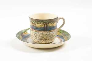 Royal Doulton 'Deadwood Crackle' Series Ware porcelain tea setting for two - 4