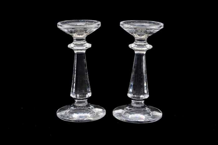 Pair of Waterford crystal candlesticks