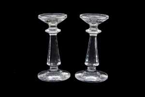 Pair of Waterford crystal candlesticks