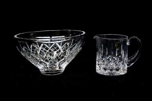 Two pieces of Waterford Crystal 'Lismore' including a pitcher and bowl