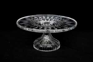 Waterford Crystal 'Lismore' footed cake plate