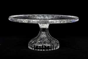 Waterford Crystal 'Lismore' footed cake plate - 3