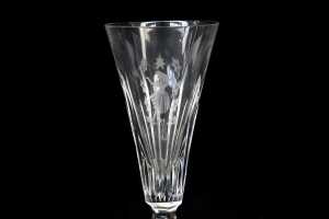 Pair of Waterford 12 Days of Christmas Collection crystal champagne flutes - 2
