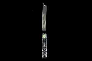 Waterford Crystal 'Lismore' cake plate and Bridal knife - 3