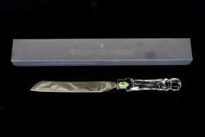 Waterford Crystal 'Lismore' cake plate and Bridal knife - 5