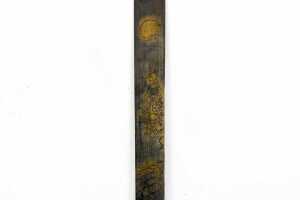 Antique Japanese Meiji period bronze book or paper knife - 3