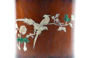 A timber brush pot - 2