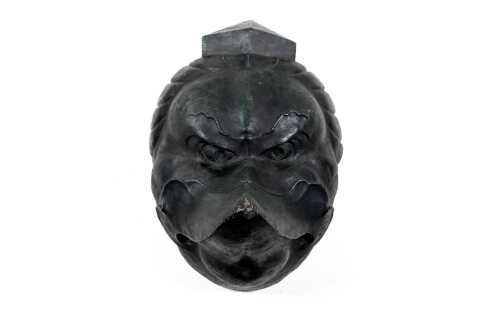Vintage Japanese bronze Karura mask