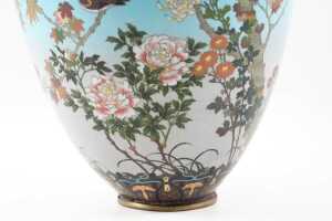 Antique Chinese cloisonne vase - 3