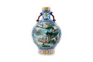 Chinese porcelain moon flask vase