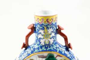 Chinese porcelain moon flask vase - 4